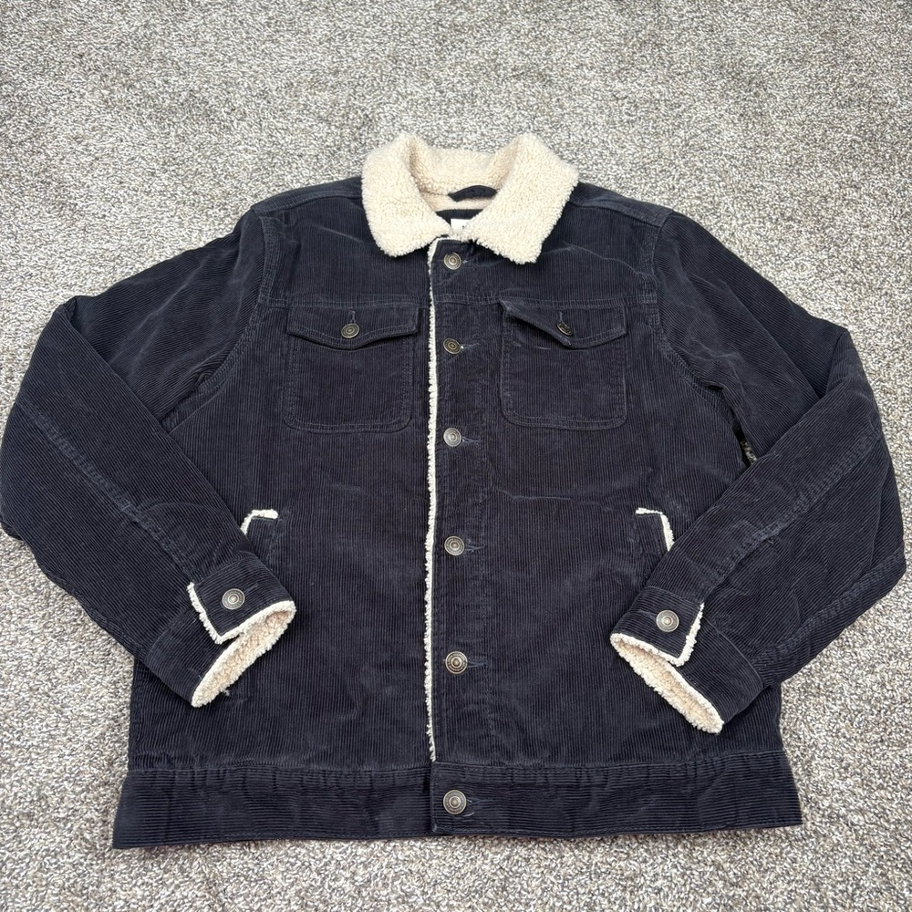 Marine Layer Boise Cord Sherpa Trucker Jacket Men’s M